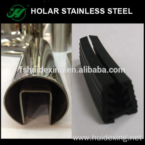 SS304 shape grooved slotted tube